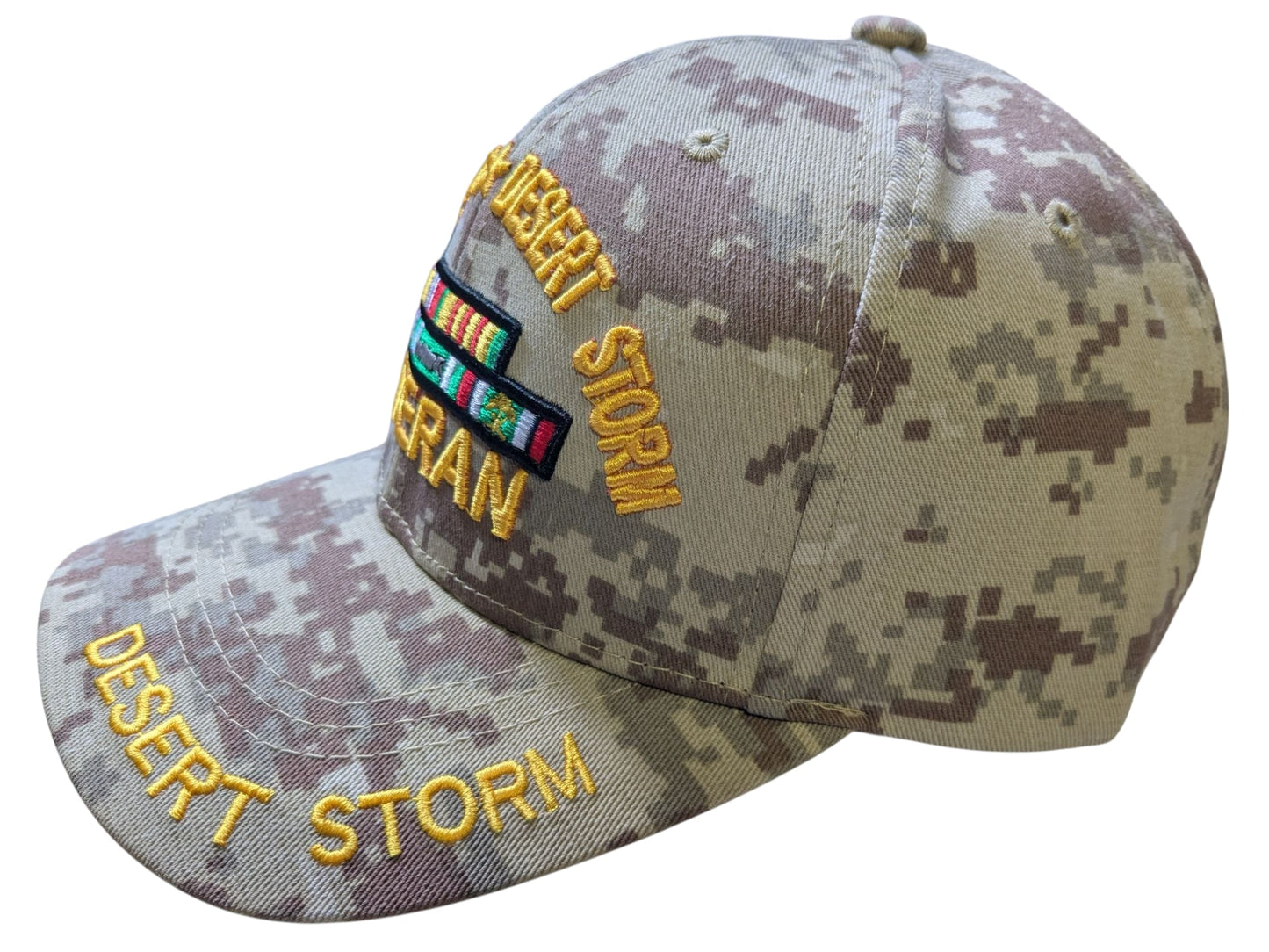 US Military Vietnam Desert Storm Veteran Ribbon Desert Camouflage Baseball Cap