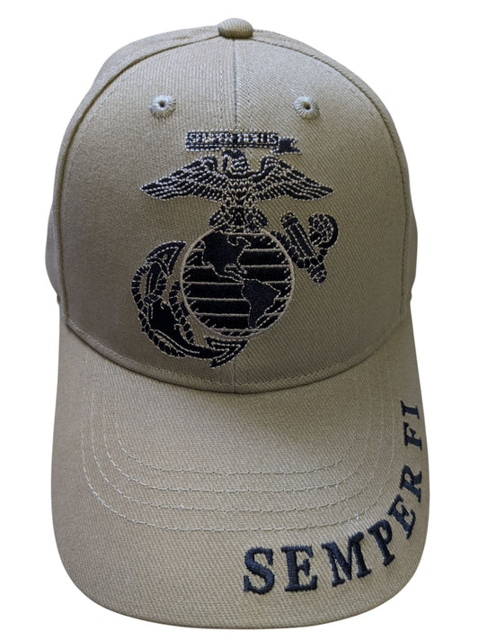 US Marine Semper Fidelis Beige Baseball Cap