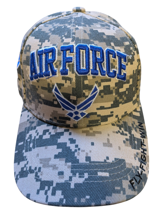 US Air Force Digital Pride Motto Camouflage Baseball Cap