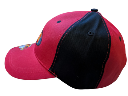 US USMC Marine Corps Logo Semper Fidelis Patch Style Red/Black Baseball Cap