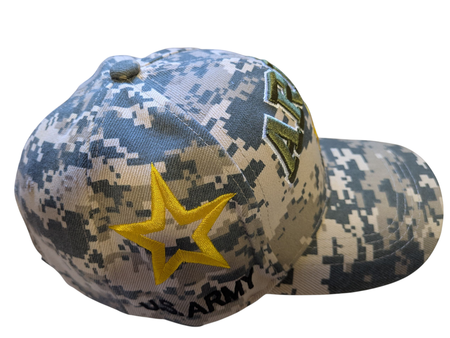 US Army Star Veteran Pride Digital Camouflage Baseball Cap