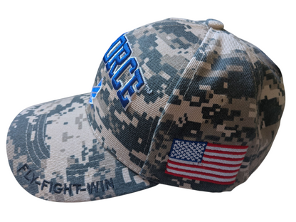 US Air Force Digital Pride Motto Camouflage Baseball Cap