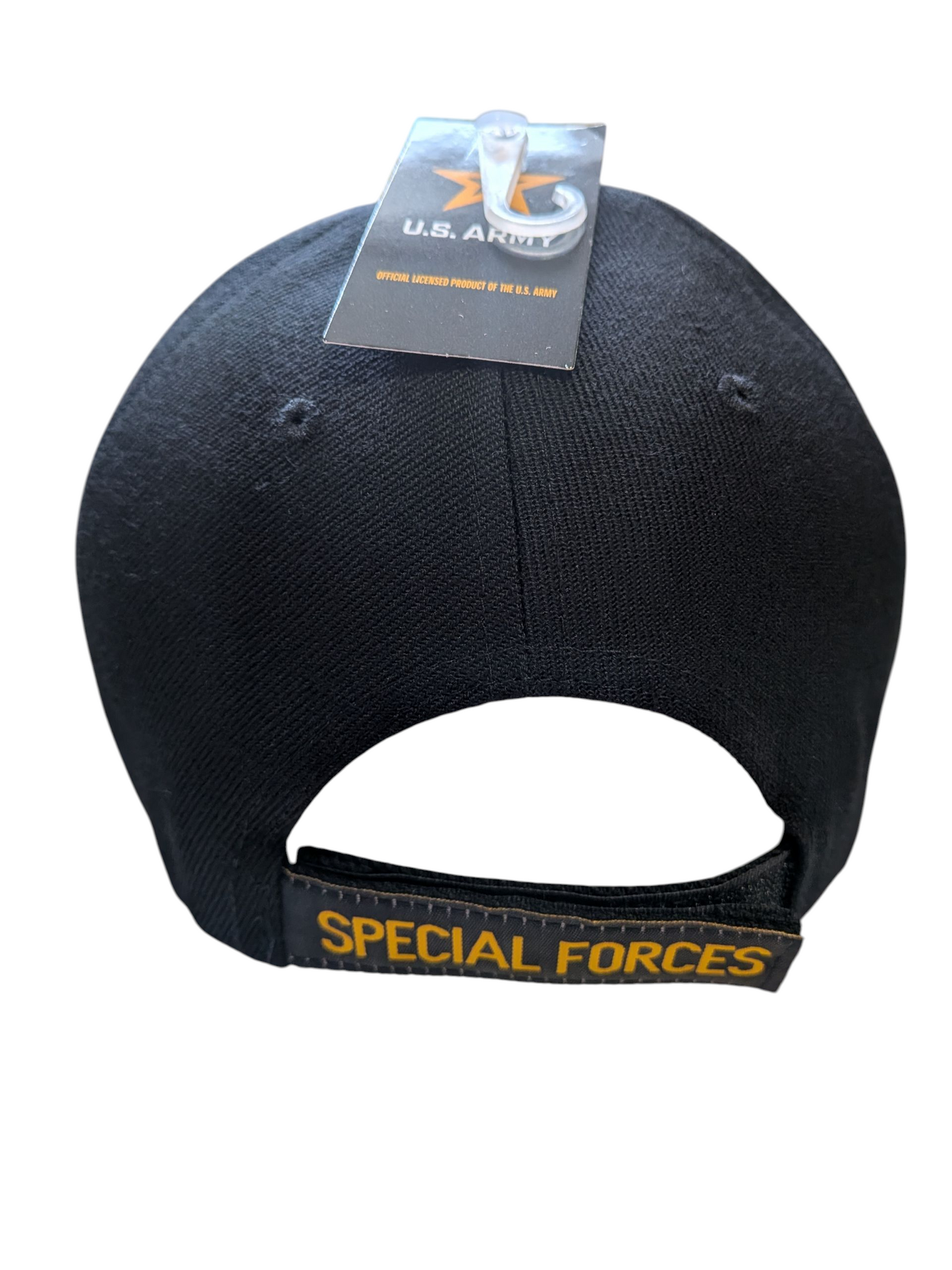 US Army Special Forces Airborne Black Baseball Hat Cap