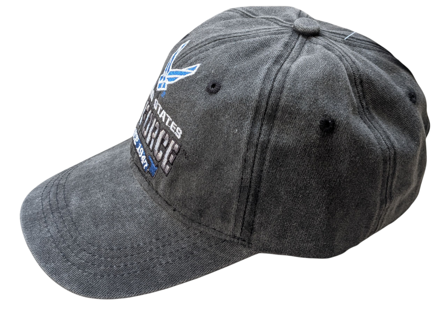 US Air Force Fury Pigmented Black Baseball Cap