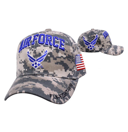 US Air Force Digital Pride Motto Camouflage Baseball Cap