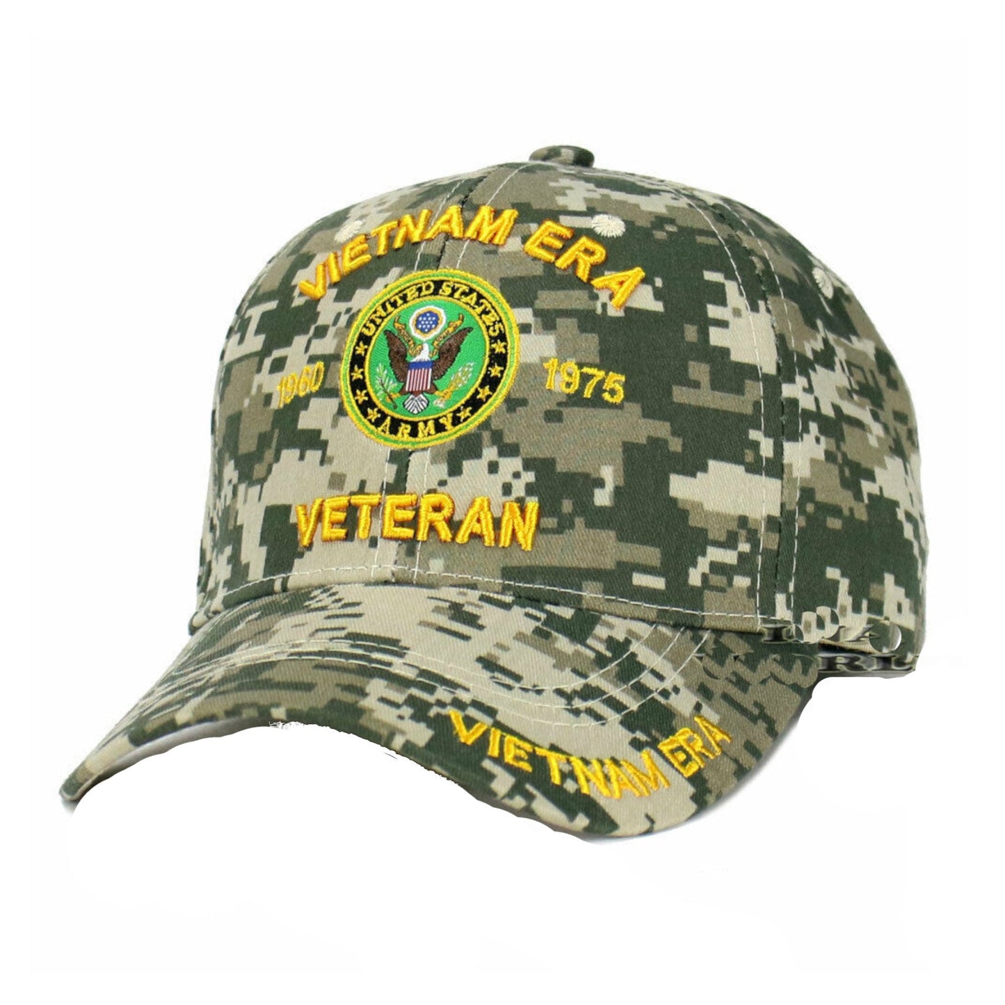 US Military Vietnam Era Digital Camouflage Adjustable Baseball Hat Cap